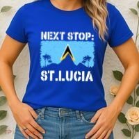 St Lucia Caribbean Vacation Trip Next Stop Vacay Vibes Cool Gift Women's T-Shirt thumb 2