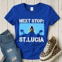 St Lucia Caribbean Vacation Trip Next Stop Vacay Vibes Cool Gift Women's T-Shirt thumb 3