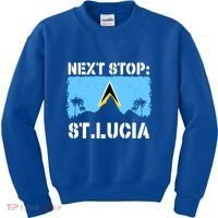 St Lucia Caribbean Vacation Trip Next Stop Vacay Vibes Cool Gift Kids Sweatshirt thumb 0