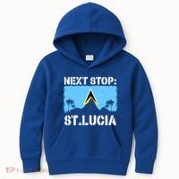 St Lucia Caribbean Vacation Trip Next Stop Vacay Vibes Cool Gift Kids Hoodie thumb 0