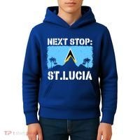 St Lucia Caribbean Vacation Trip Next Stop Vacay Vibes Cool Gift Kids Hoodie thumb 4