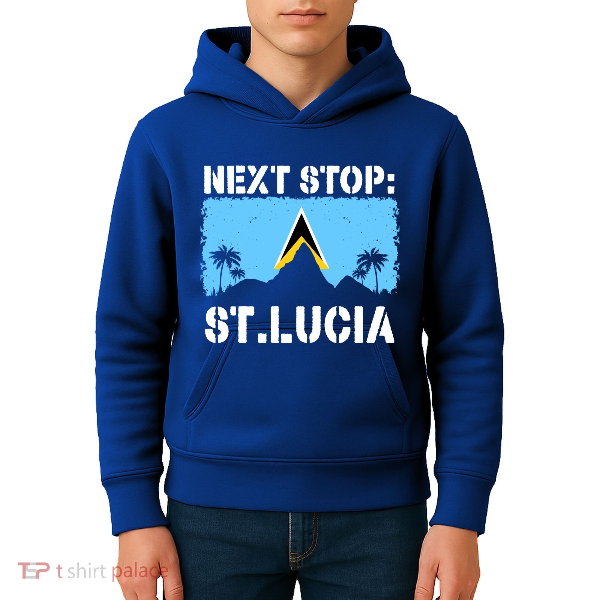 St Lucia Caribbean Vacation Trip Next Stop Vacay Vibes Cool Gift Kids Hoodie