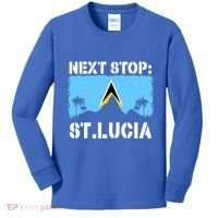 St Lucia Caribbean Vacation Trip Next Stop Vacay Vibes Cool Gift Kids Long Sleeve Shirt thumb 0