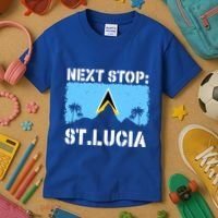 St Lucia Caribbean Vacation Trip Next Stop Vacay Vibes Cool Gift Kids T-Shirt thumb 3