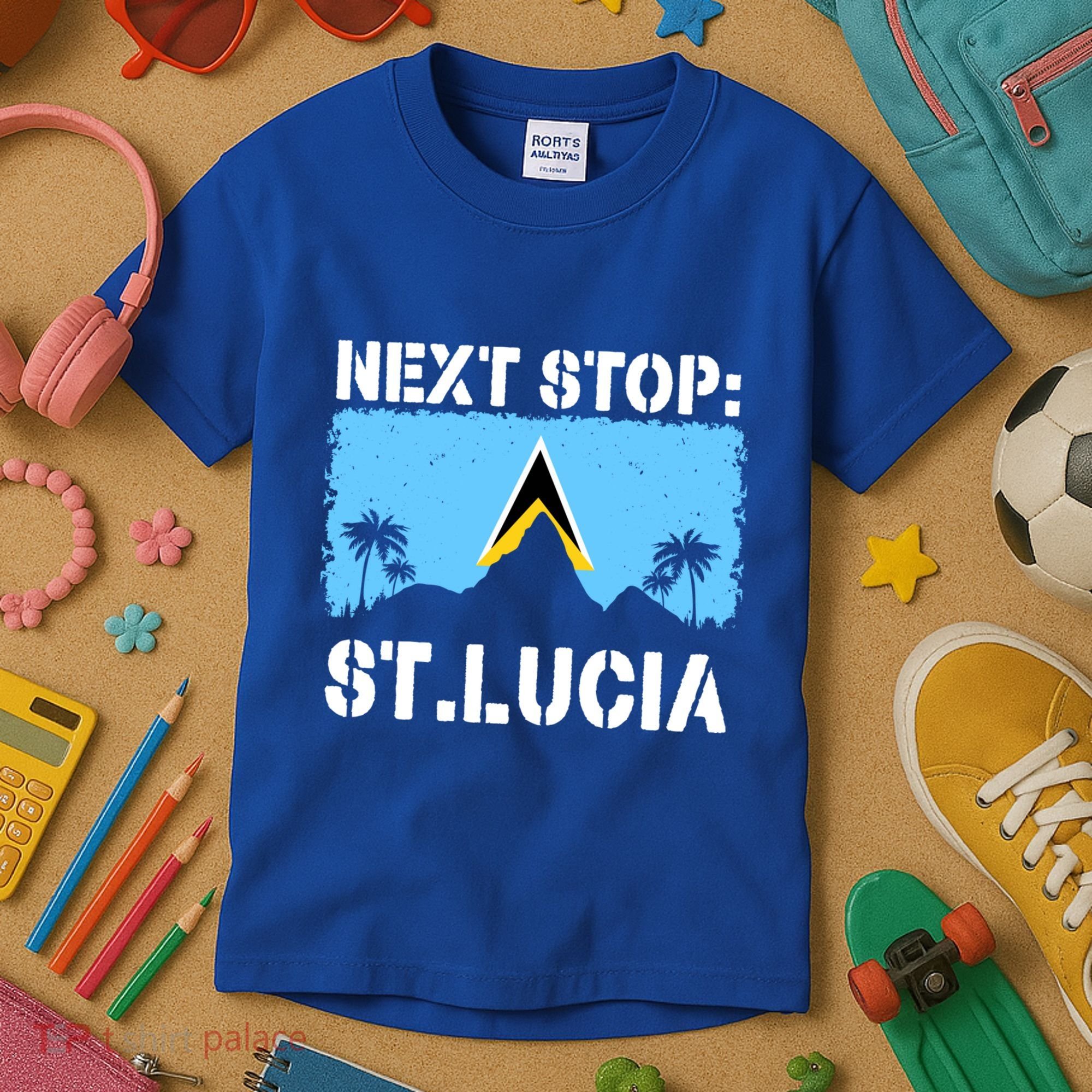 St Lucia Caribbean Vacation Trip Next Stop Vacay Vibes Cool Gift Kids T-Shirt