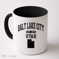 Salt Lake City Utah Est 1847 Varsity Coffee Mug thumb 0