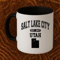 Salt Lake City Utah Est 1847 Varsity Coffee Mug thumb 2