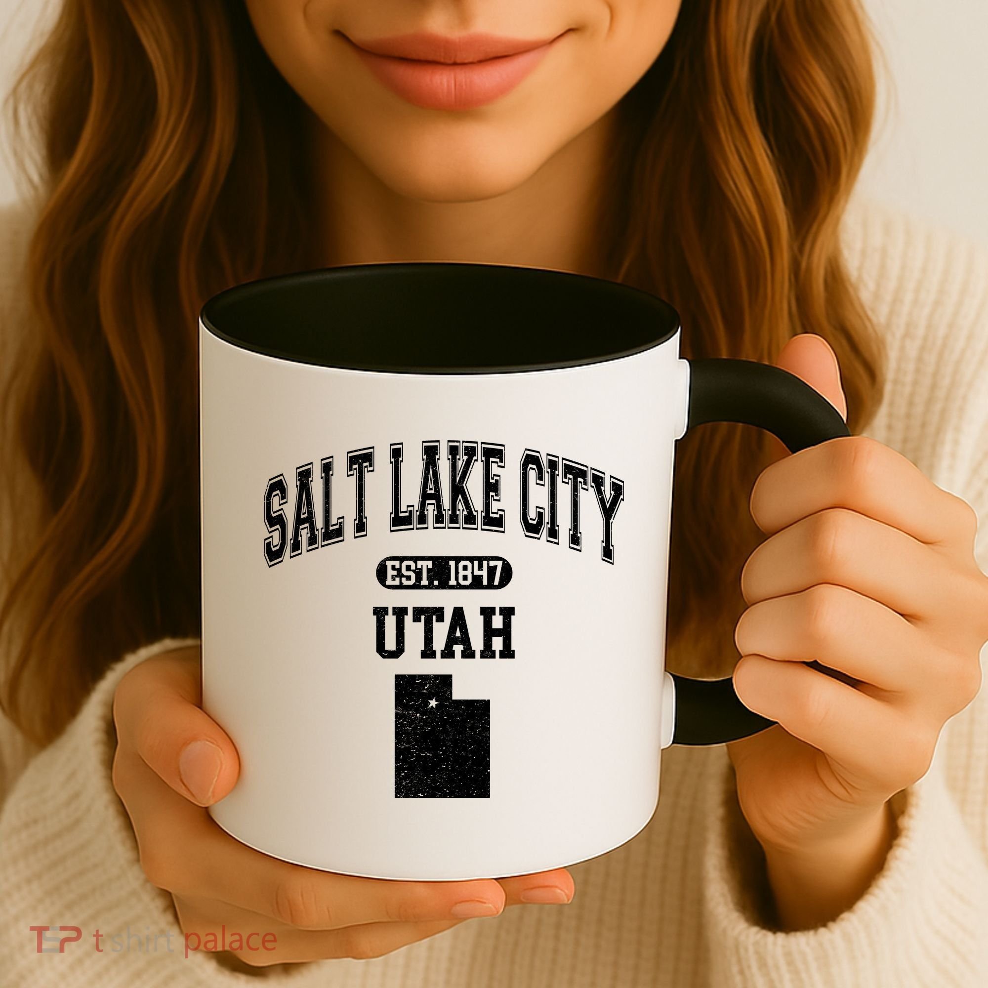 Salt Lake City Utah Est 1847 Varsity Coffee Mug