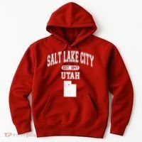 Salt Lake City Utah Est 1847 Varsity Hoodie thumb 0