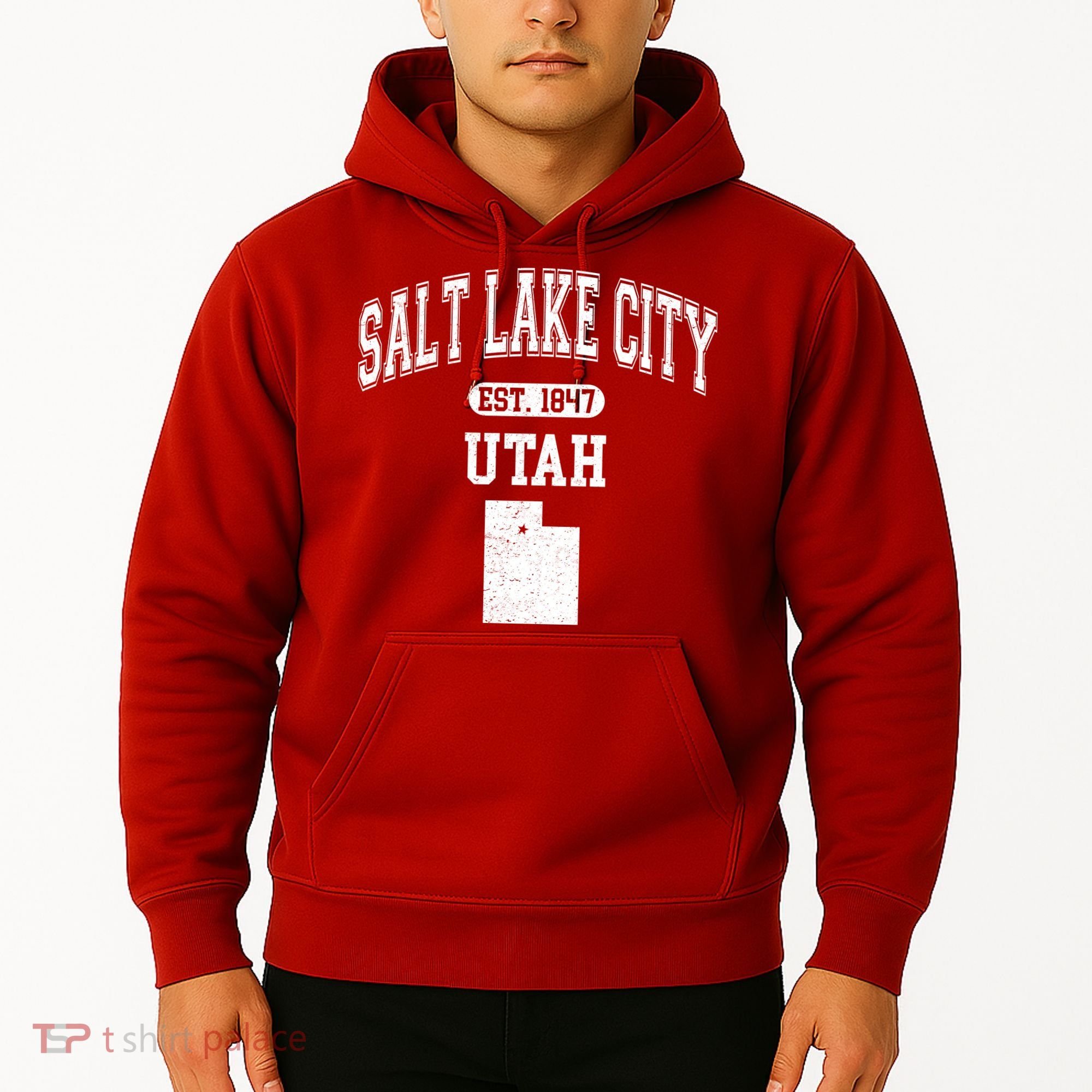 Salt Lake City Utah Est 1847 Varsity Hoodie