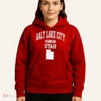 Salt Lake City Utah Est 1847 Varsity Hoodie thumb 5