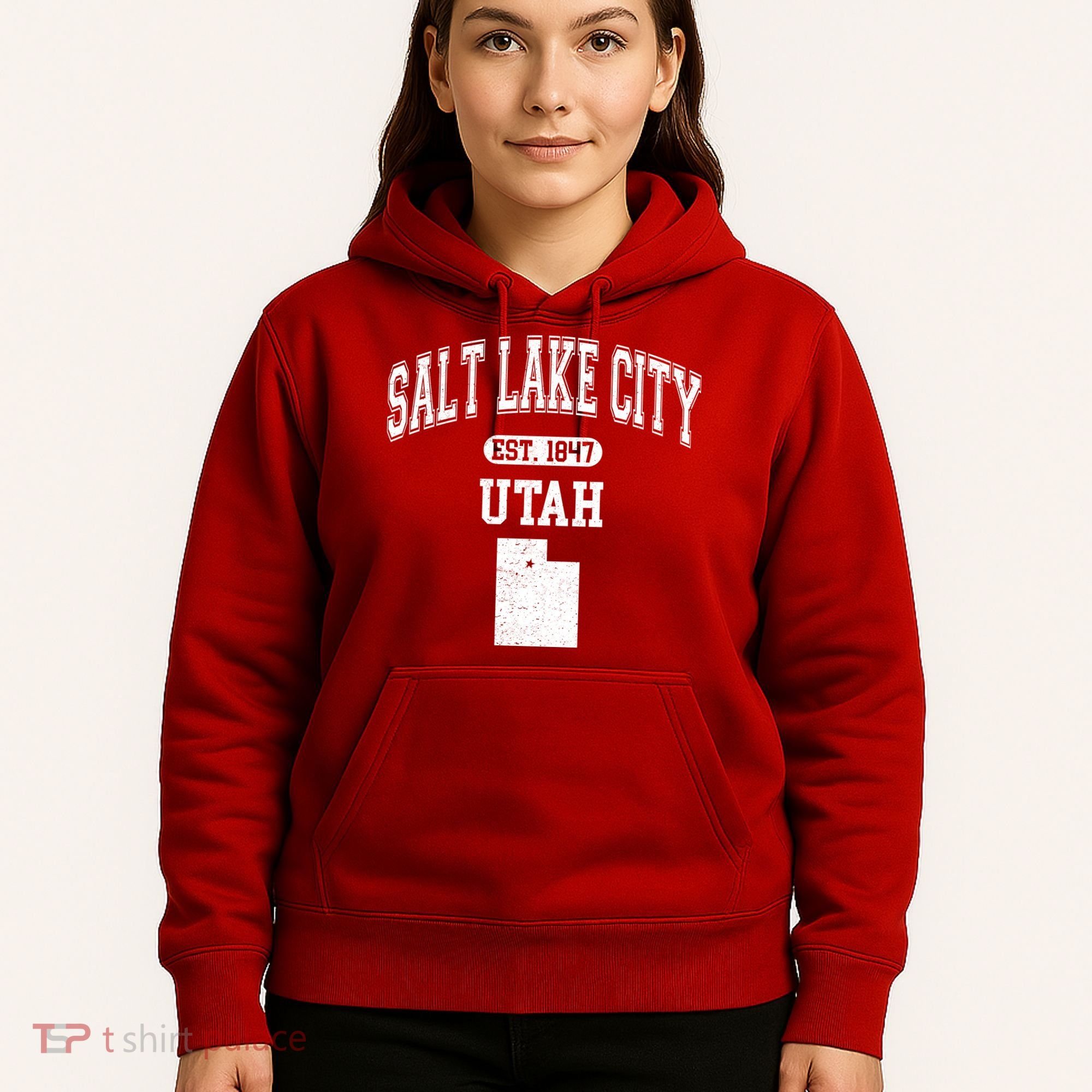 Salt Lake City Utah Est 1847 Varsity Hoodie