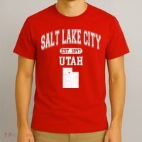 Salt Lake City Utah Est 1847 Varsity T-Shirt thumb 3