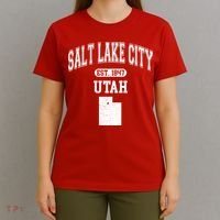 Salt Lake City Utah Est 1847 Varsity T-Shirt thumb 4