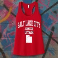 Salt Lake City Utah Est 1847 Varsity Women's Tank Top thumb 3