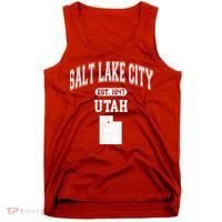 Salt Lake City Utah Est 1847 Varsity Tank Top thumb 0