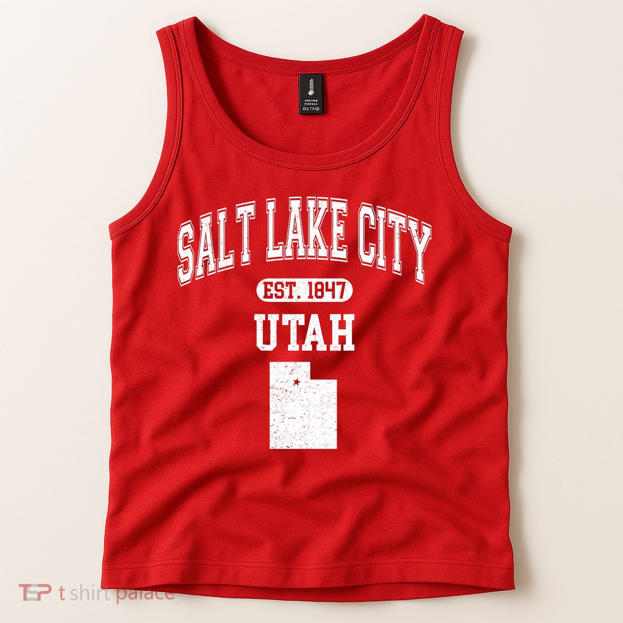 Salt Lake City Utah Est 1847 Varsity Tank Top