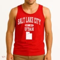Salt Lake City Utah Est 1847 Varsity Tank Top thumb 3