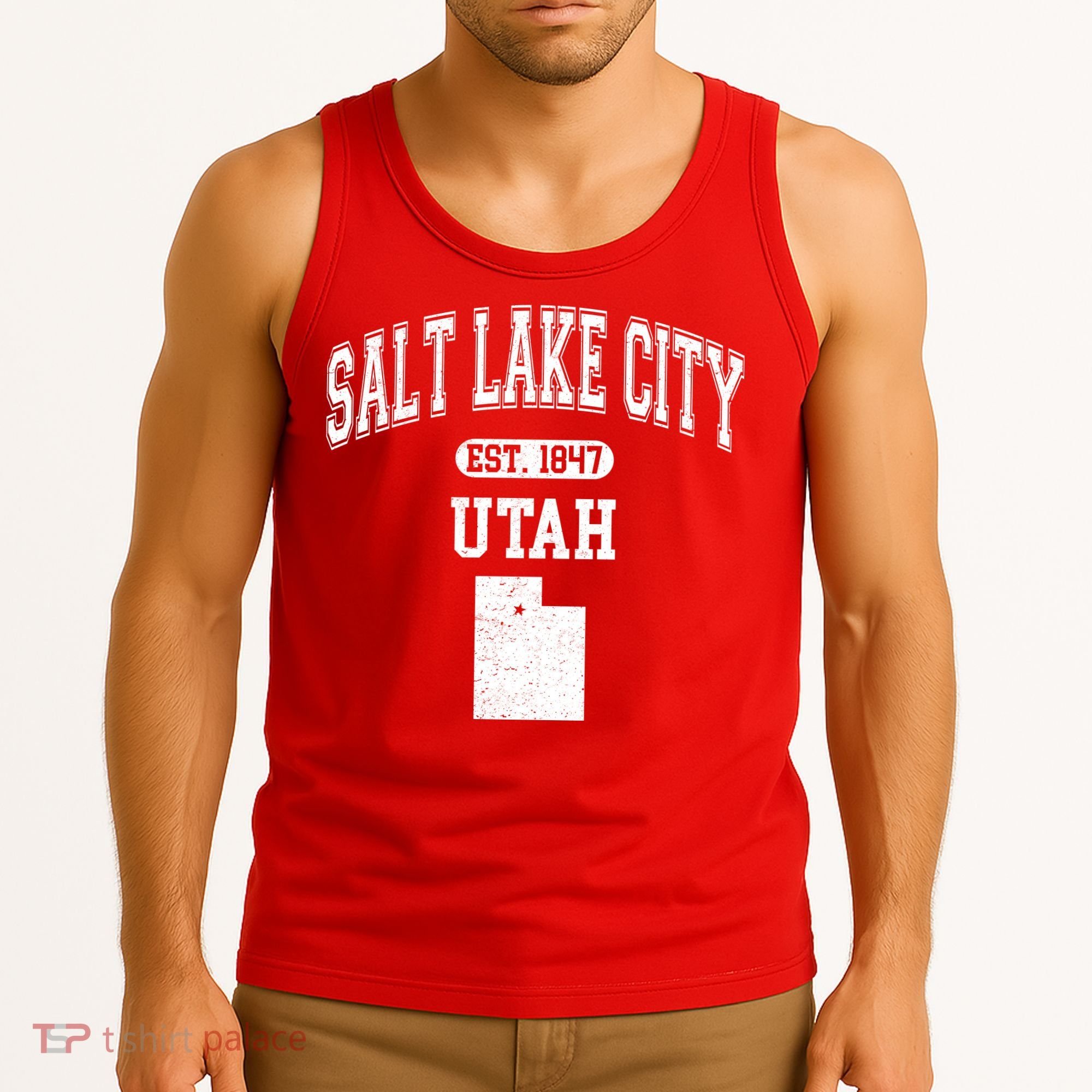Salt Lake City Utah Est 1847 Varsity Tank Top