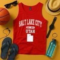 Salt Lake City Utah Est 1847 Varsity Tank Top thumb 4