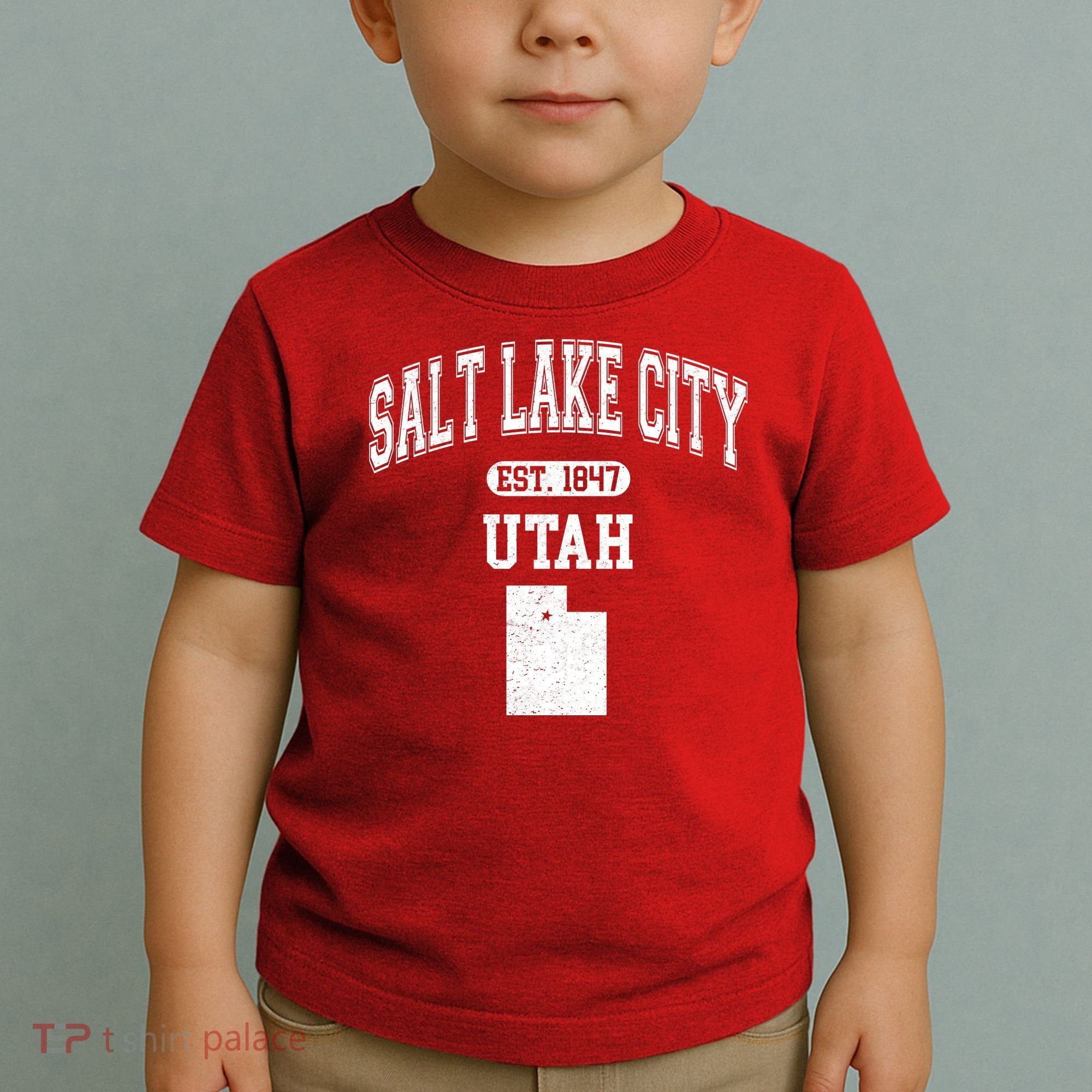 Salt Lake City Utah Est 1847 Varsity Toddler T-Shirt