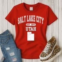 Salt Lake City Utah Est 1847 Varsity Women's T-Shirt thumb 3