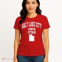 Salt Lake City Utah Est 1847 Varsity Women's T-Shirt thumb 4