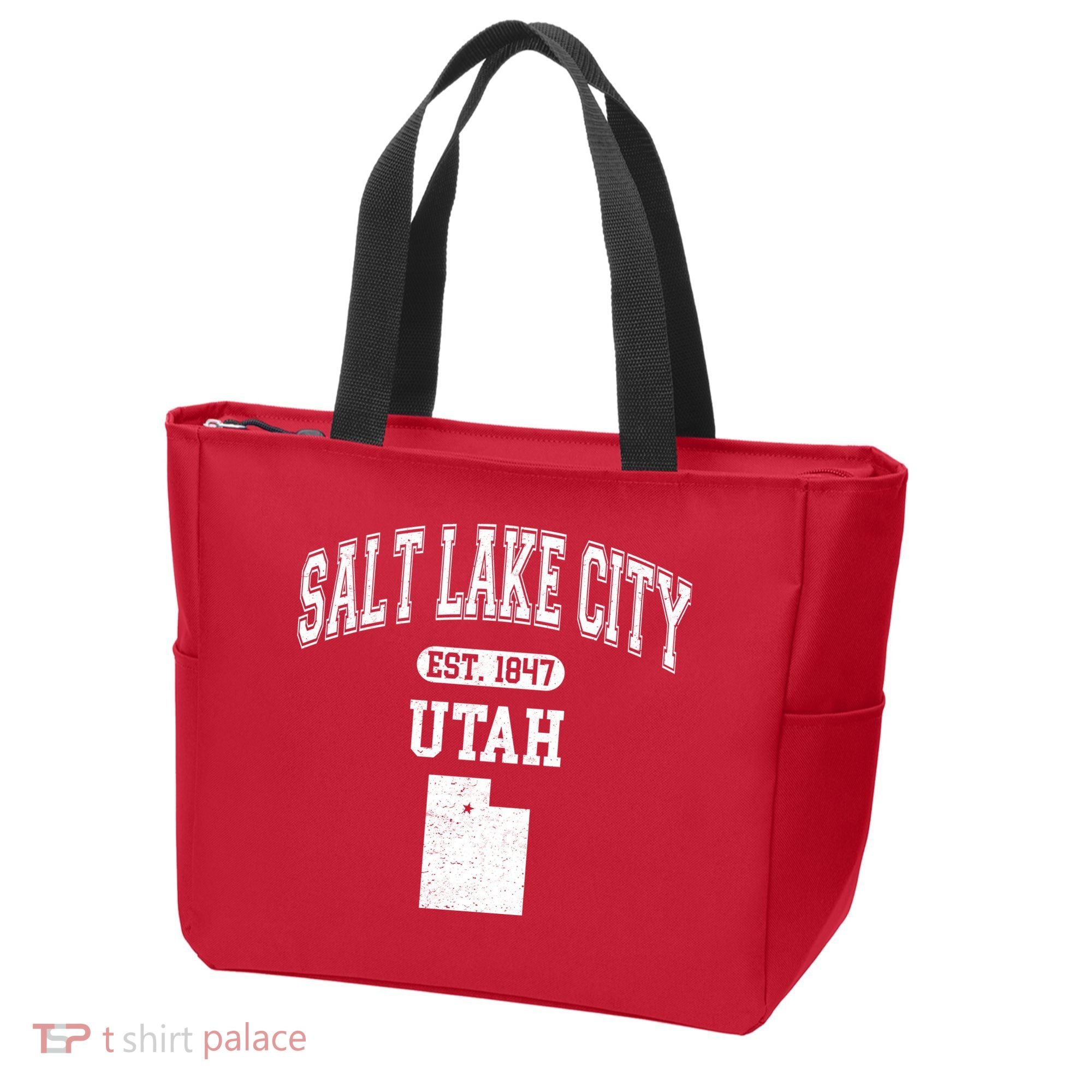 Salt Lake City Utah Est 1847 Varsity Tote Bag