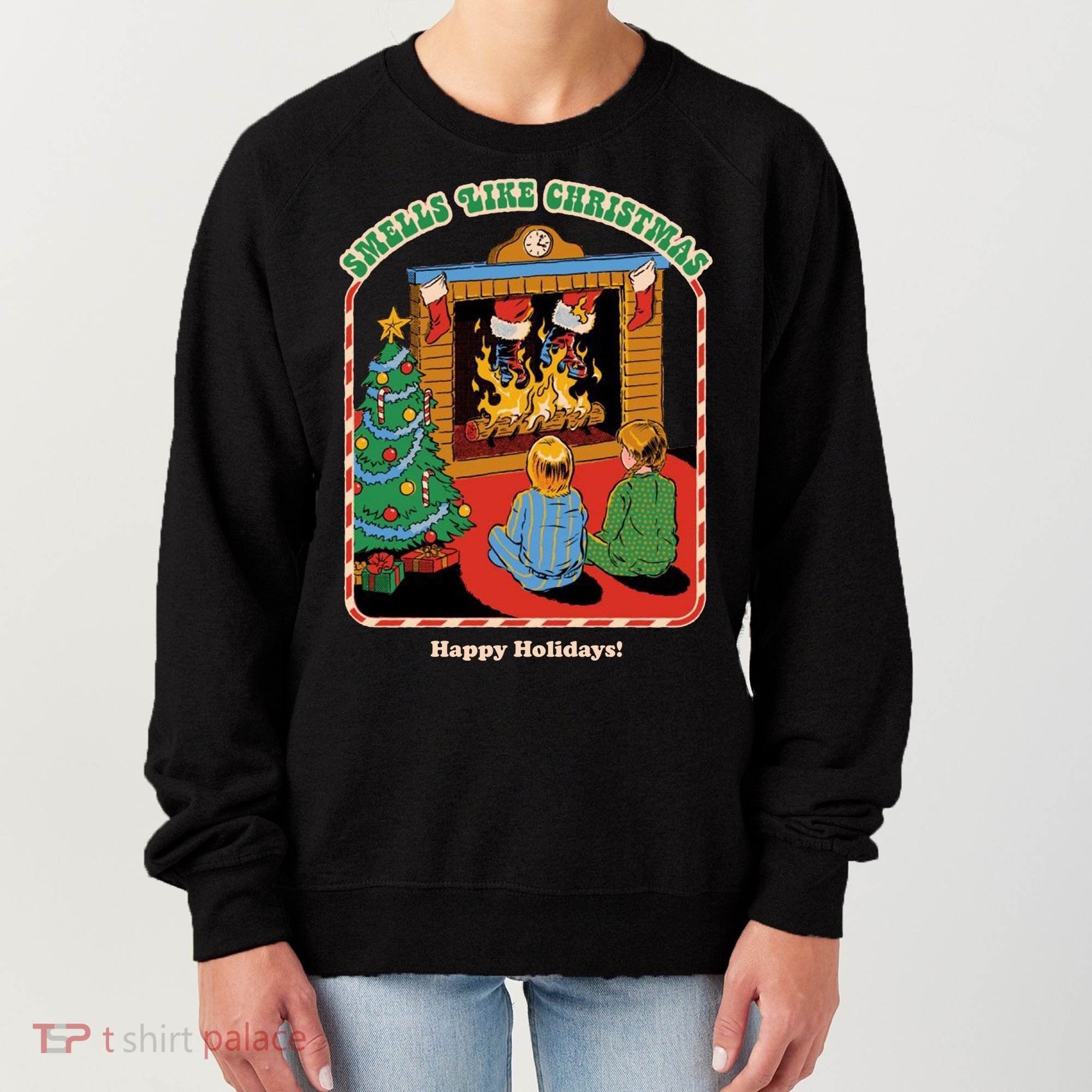 Smells Like Christmas Happy Holidays Women's Sweatshirt