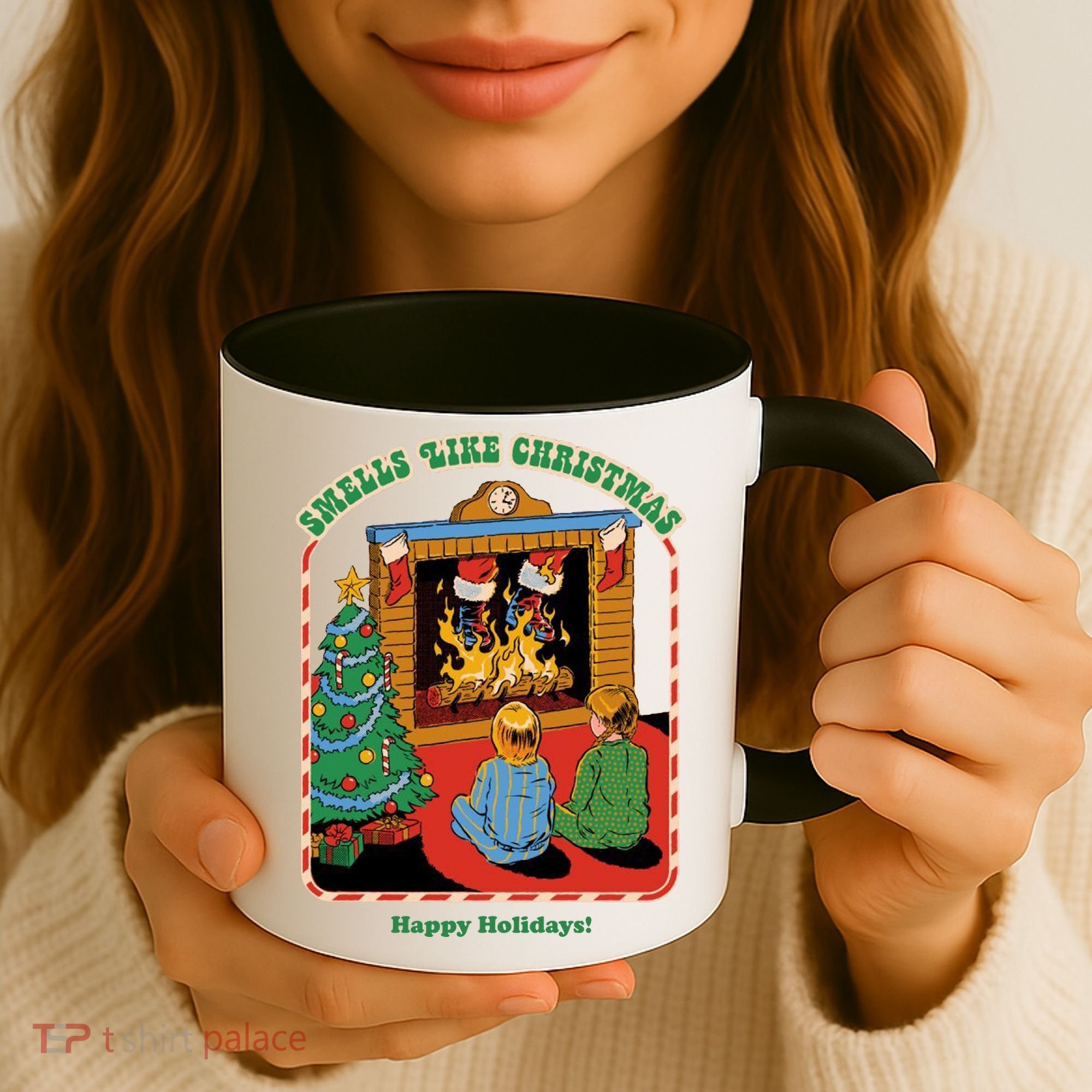 Smells Like Christmas Happy Holidays Coffee Mug