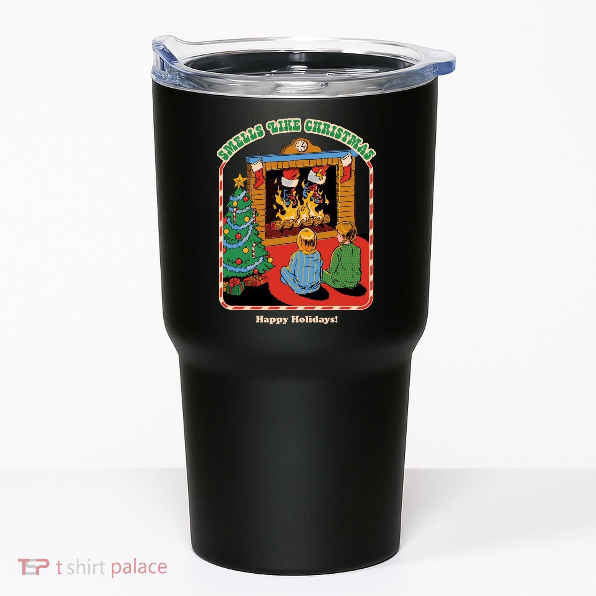 Smells Like Christmas Happy Holidays Tumbler