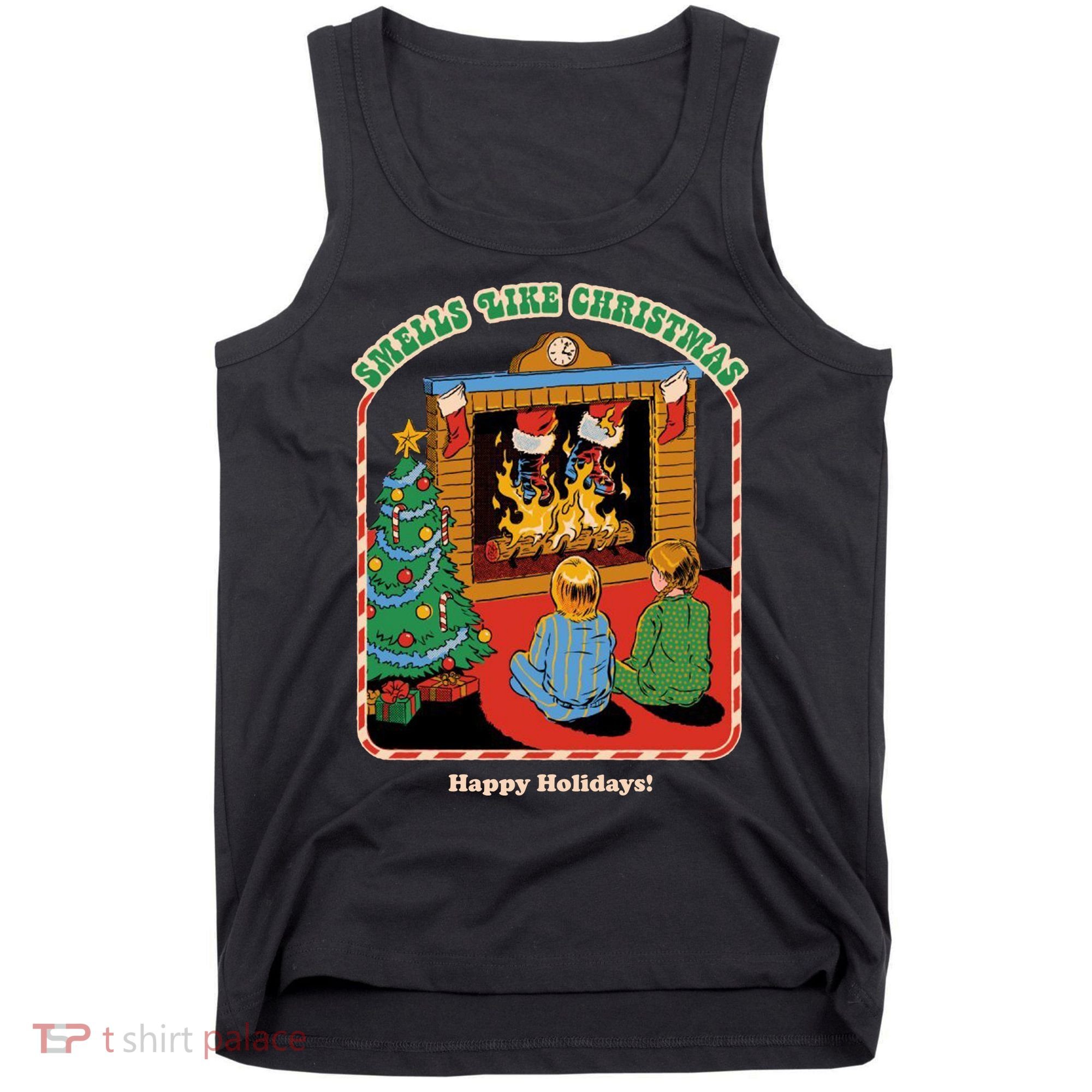 Smells Like Christmas Happy Holidays Tank Top