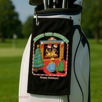 Smells Like Christmas Happy Holidays Golf Towel thumb 2
