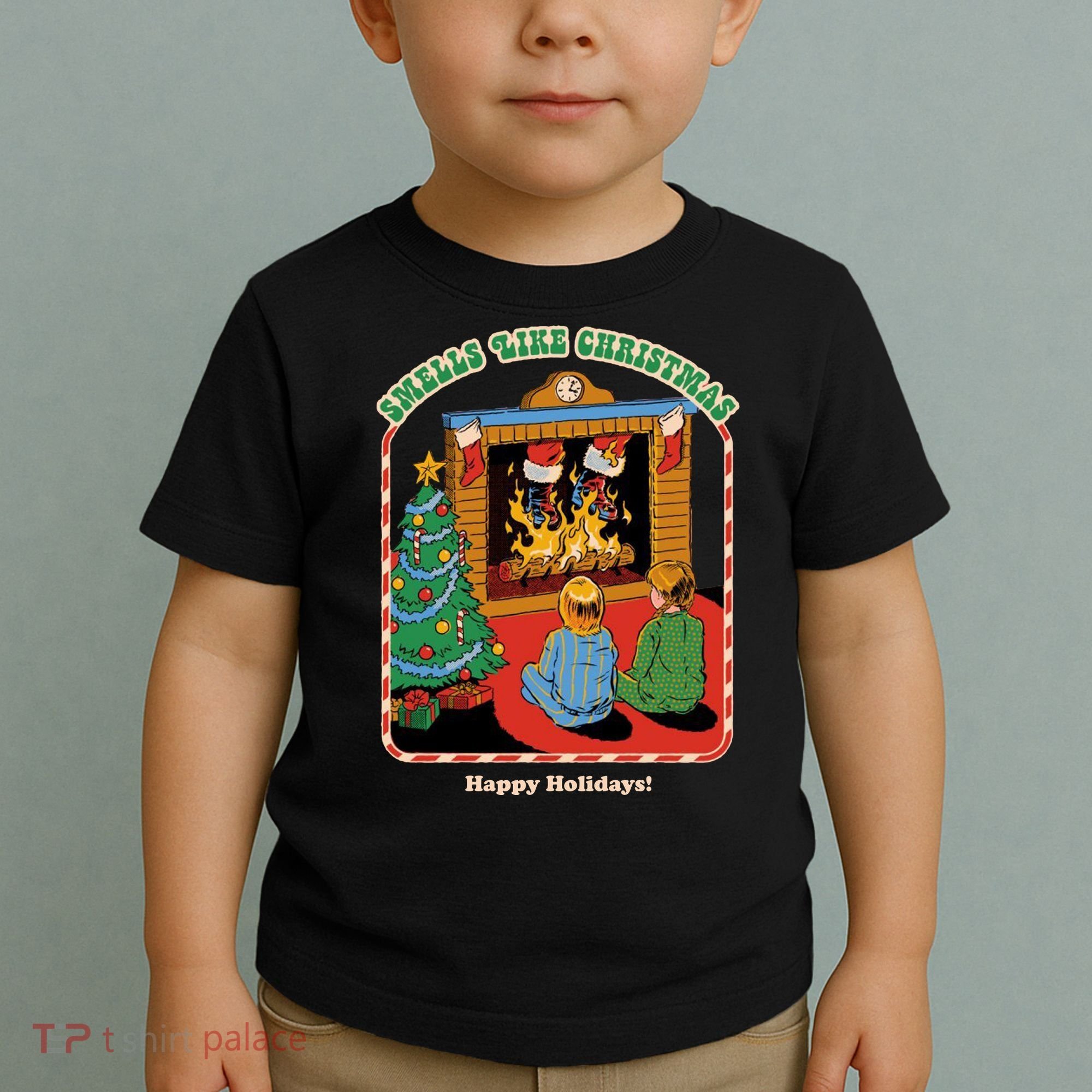 Smells Like Christmas Happy Holidays Toddler T-Shirt