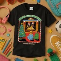 Smells Like Christmas Happy Holidays Kids T-Shirt thumb 3