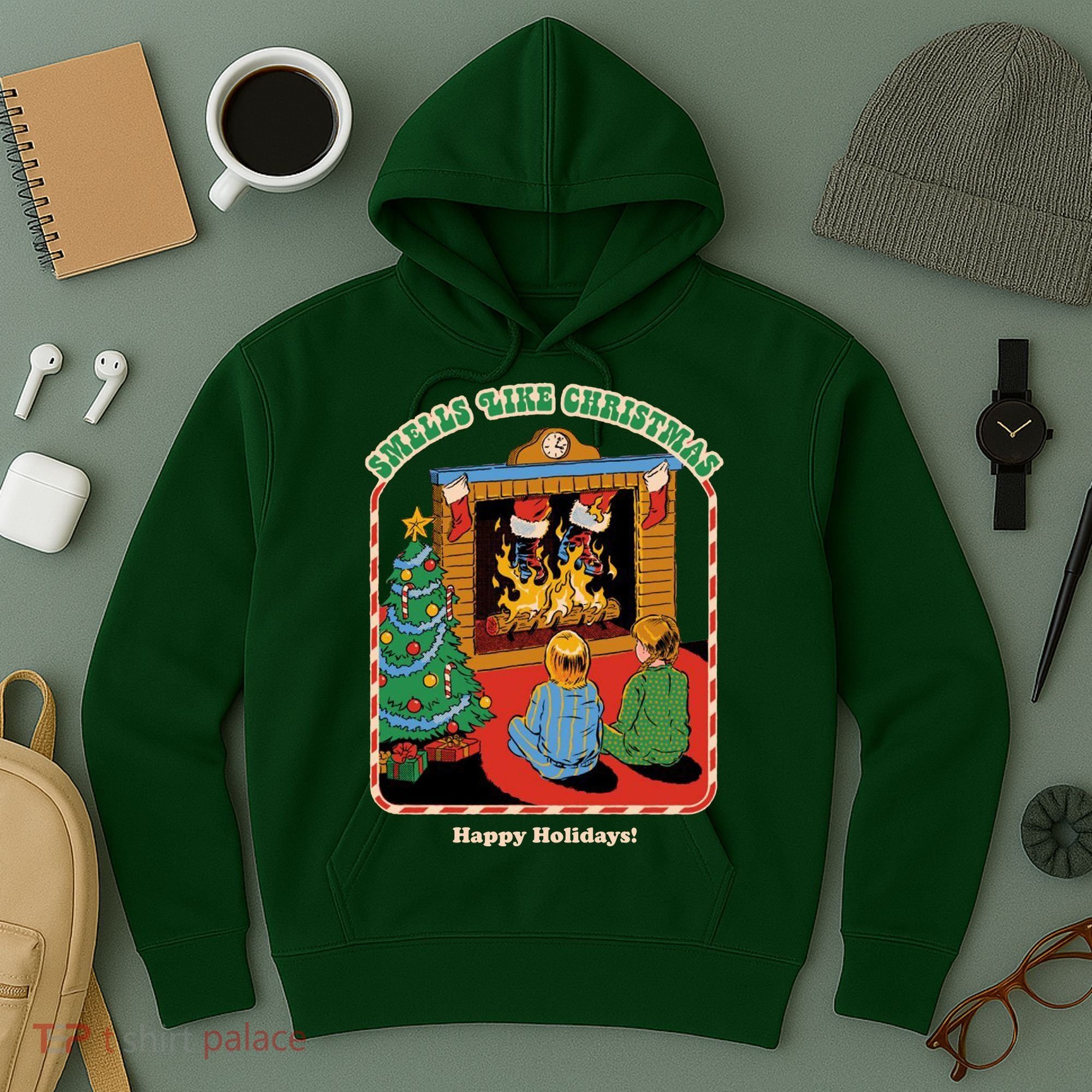 Smells Like Christmas Happy Holidays Hoodie