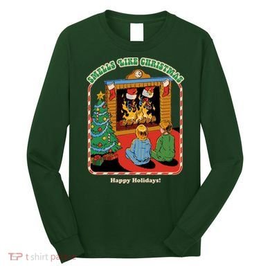 Smells Like Christmas Happy Holidays Long Sleeve Shirt