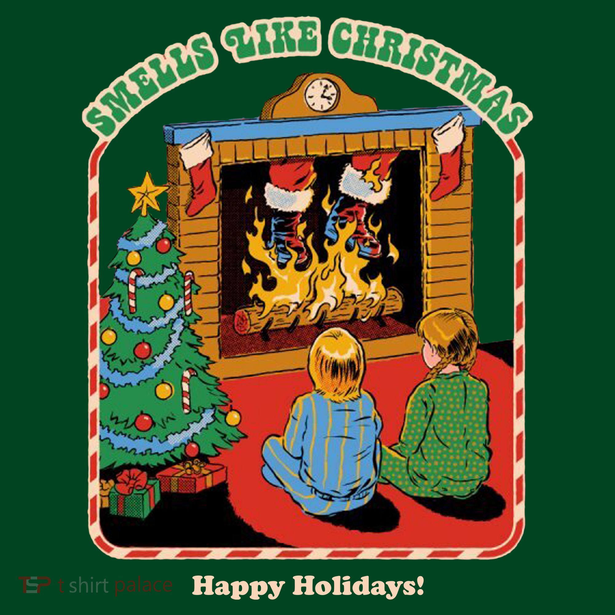 Smells Like Christmas Happy Holidays Long Sleeve Shirt
