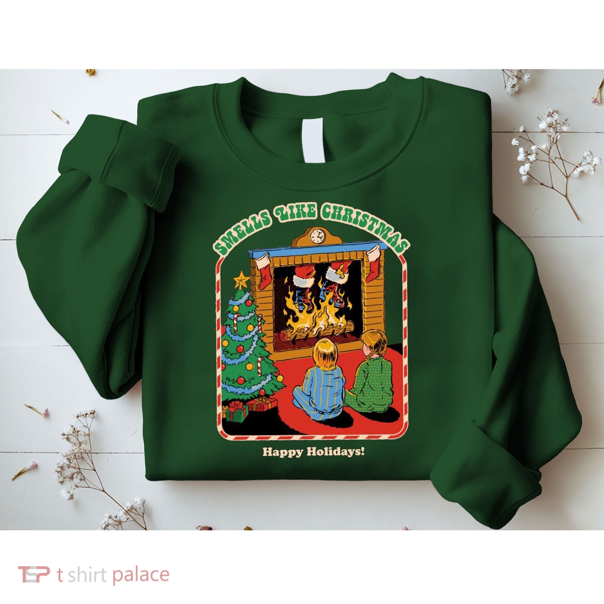 Smells Like Christmas Happy Holidays Sweatshirt