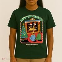 Smells Like Christmas Happy Holidays T-Shirt thumb 4