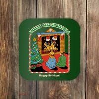 Smells Like Christmas Happy Holidays Coaster thumb 0