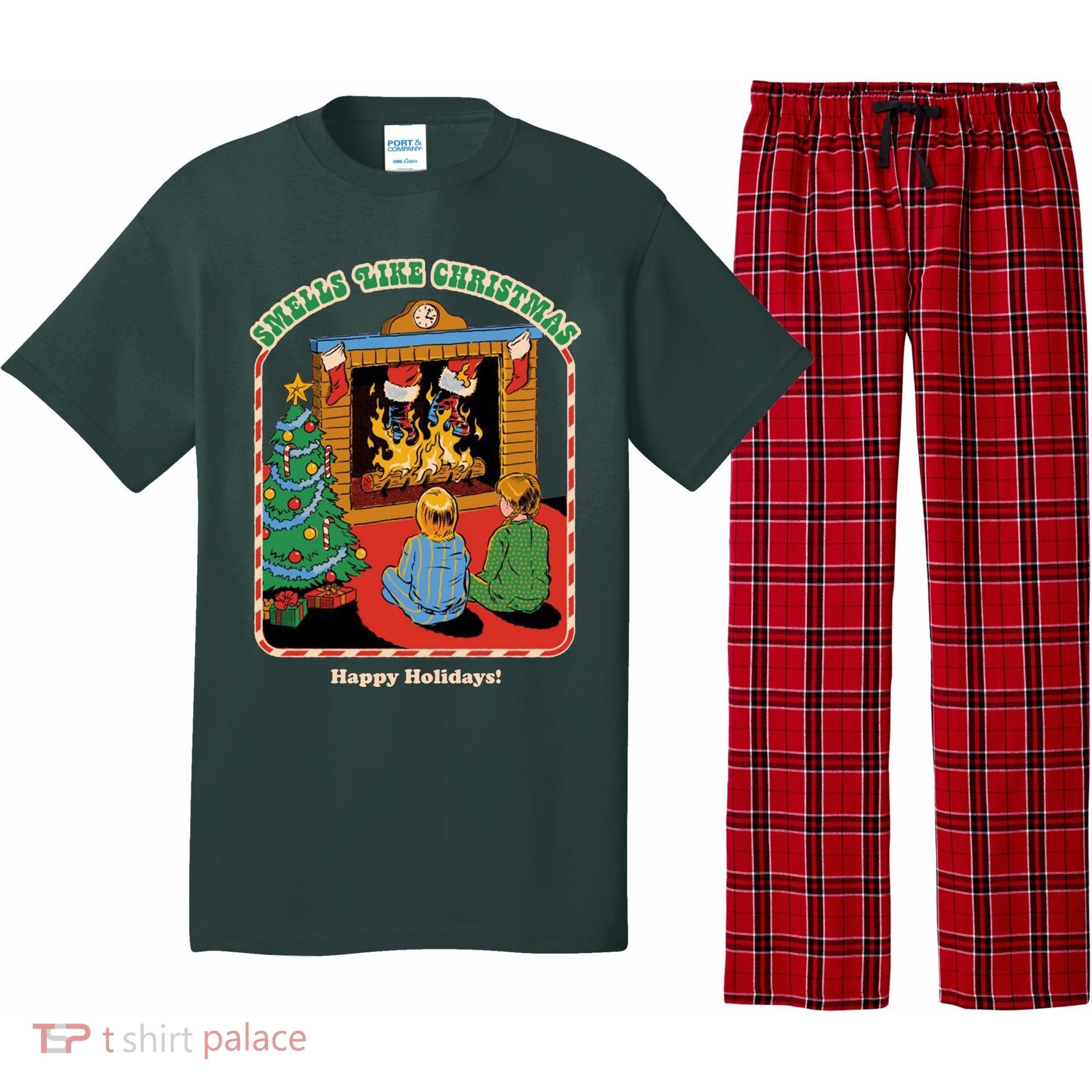 Smells Like Christmas Happy Holidays Pajama Set