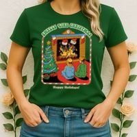 Smells Like Christmas Happy Holidays Women's T-Shirt thumb 2