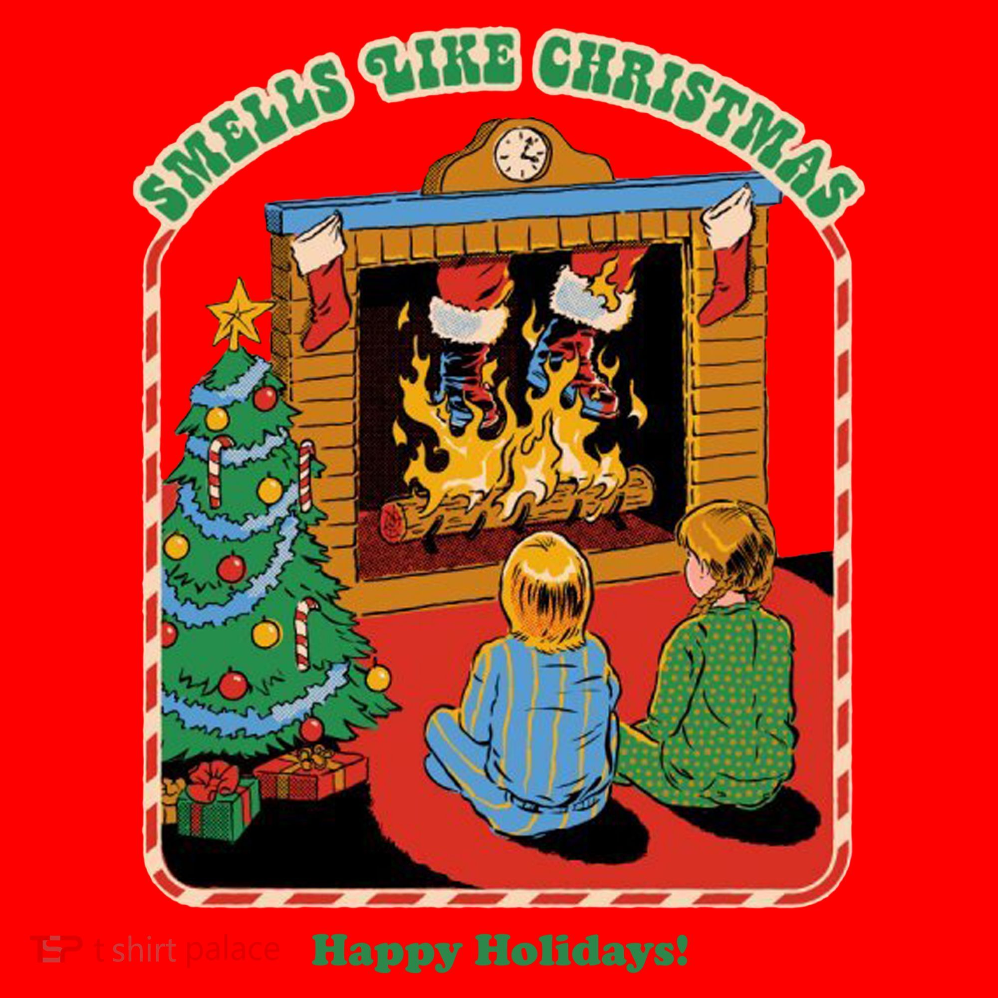 Smells Like Christmas Happy Holidays Santa Hat