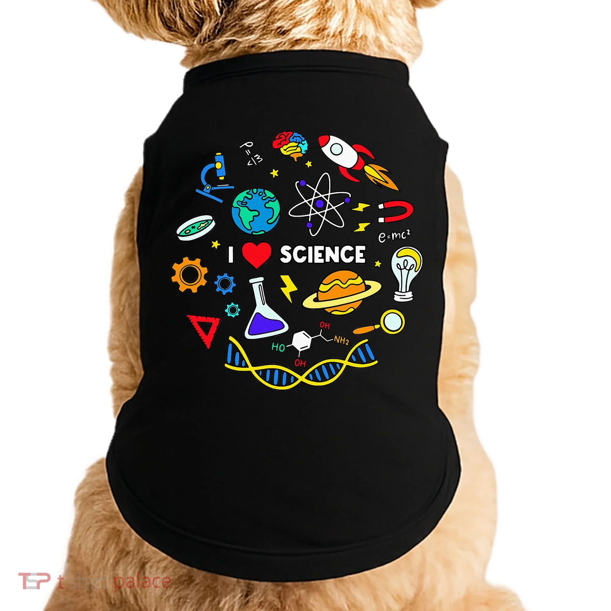 Science Lover Chemistry Biology Physics Love Science  Doggie Tank