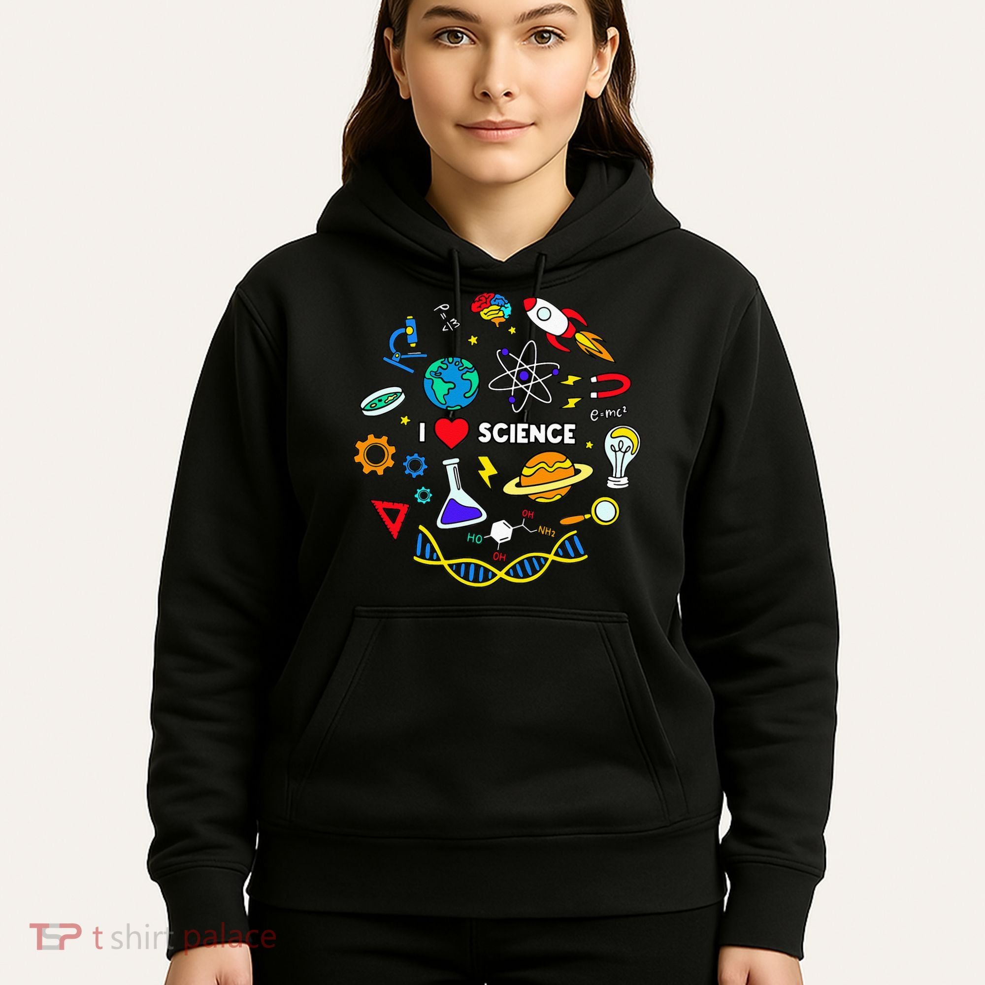 Science Lover Chemistry Biology Physics Love Science  Hoodie