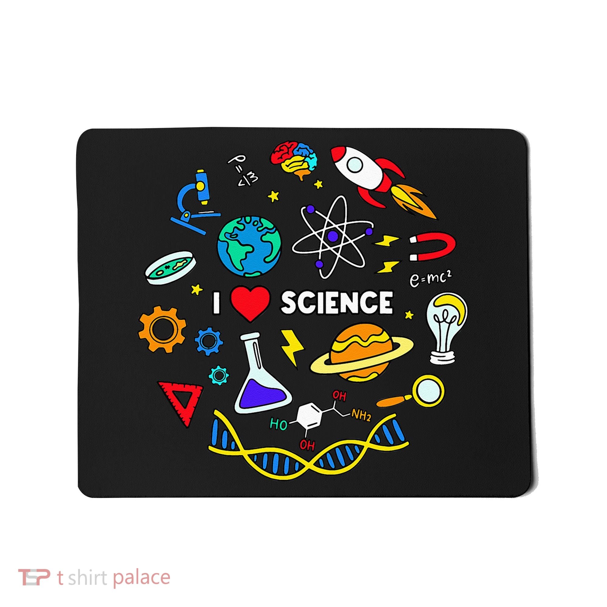 Science Lover Chemistry Biology Physics Love Science  Mousepad