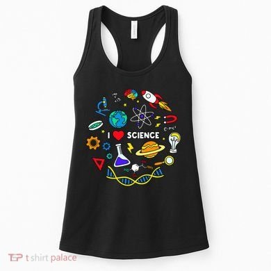 Science Lover Chemistry Biology Physics Love Science  Women's Tank Top