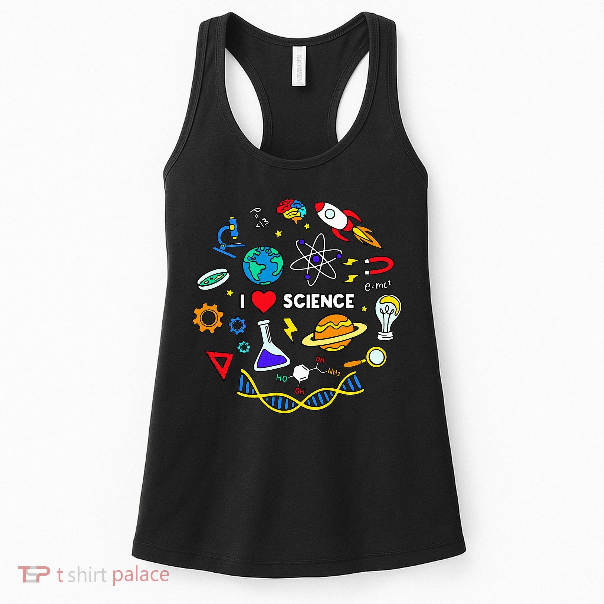 Science Lover Chemistry Biology Physics Love Science  Women's Tank Top