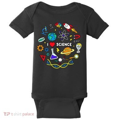 Science Lover Chemistry Biology Physics Love Science  Baby Bodysuit